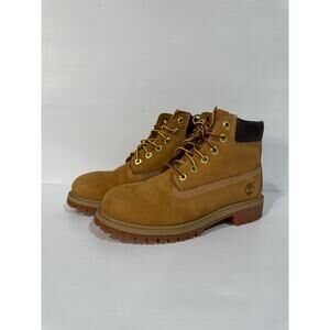 Timberland Kids 6 inch Premium Waterproof Boots Nubuck Size 3 Youth